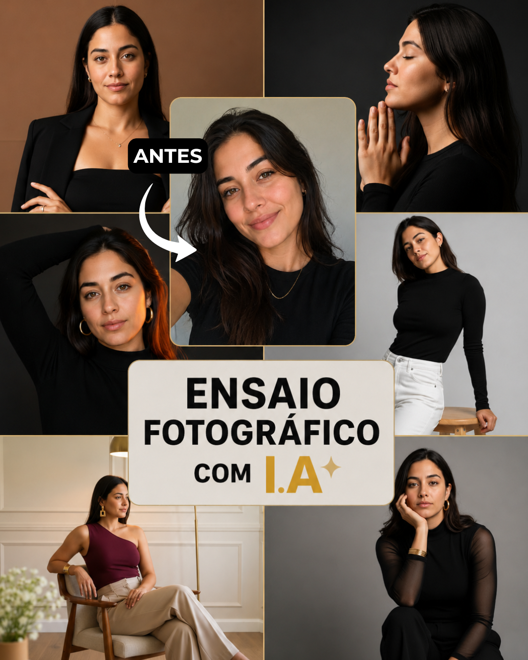 Ensaio fotográfico com IA